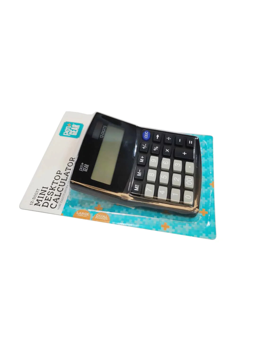 Pen + Gear 12 Digit Mini Desktop Calculator, Black, Office