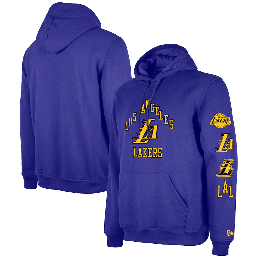 Men's Los Angeles Lakers  Purple 2023/24 City Edition Pullover Hoodie