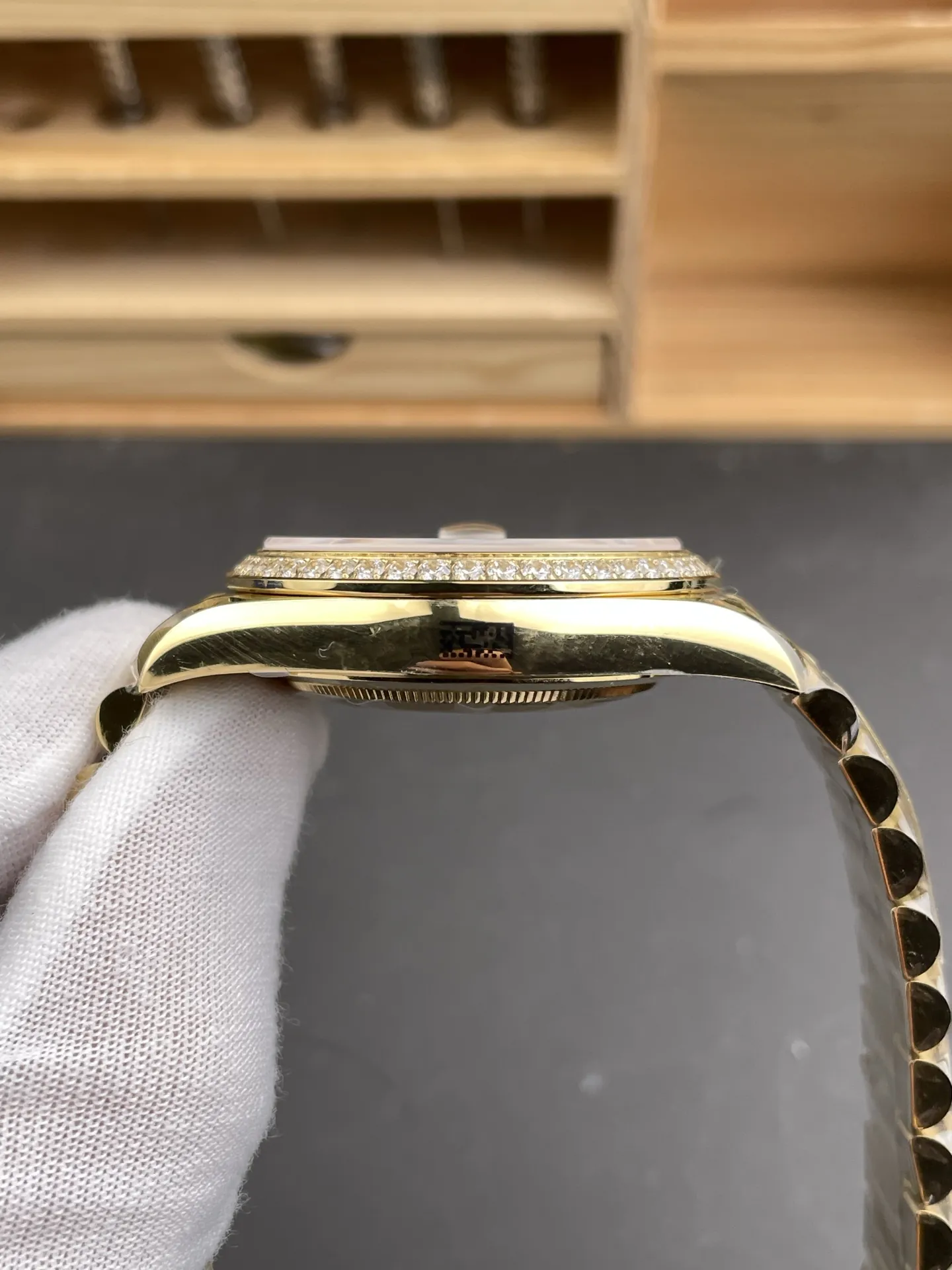 Rolex Day-Date Black Baguette Diamond 40mm