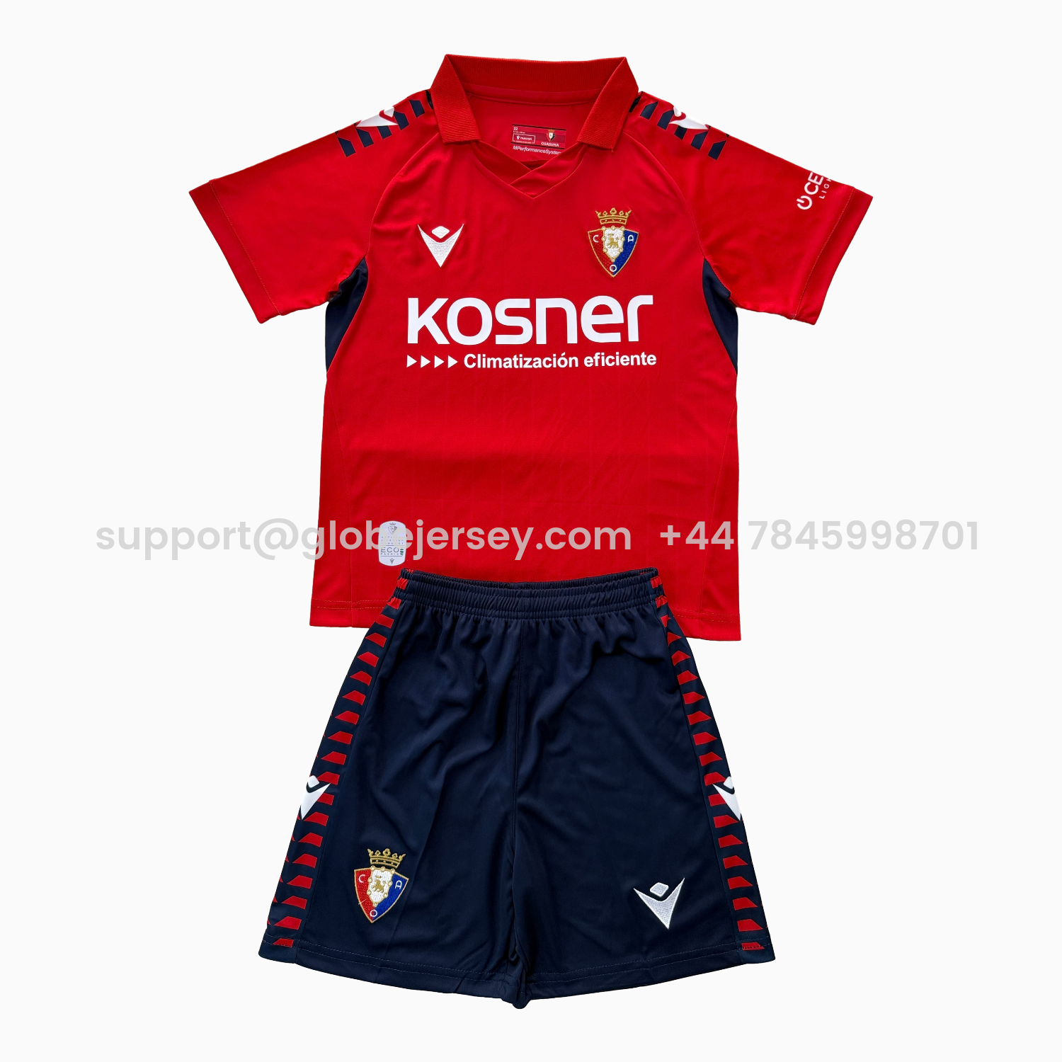 Osasuna 25-26 Home Men's Adult Jersey Set - Fans Version
