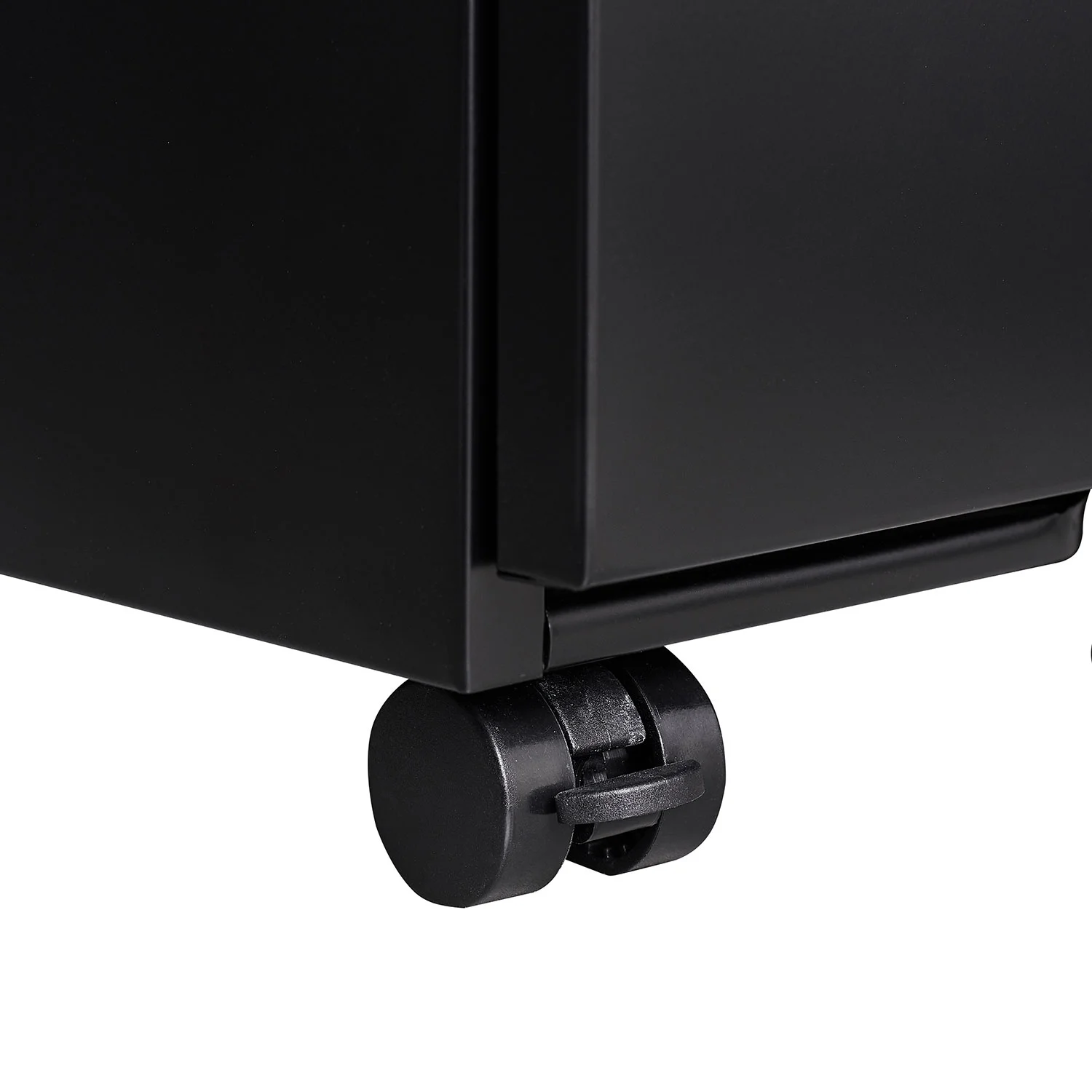 3-Drawer Mobile File Cabinets Rolling Metal Filing Cabinet for Legal & Letter File Anti-tilt Design with Lock Under Desk Office,Black