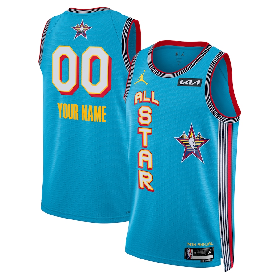 Custom Brand Light Blue 2025 NBA All-Star Game Swingman Jersey