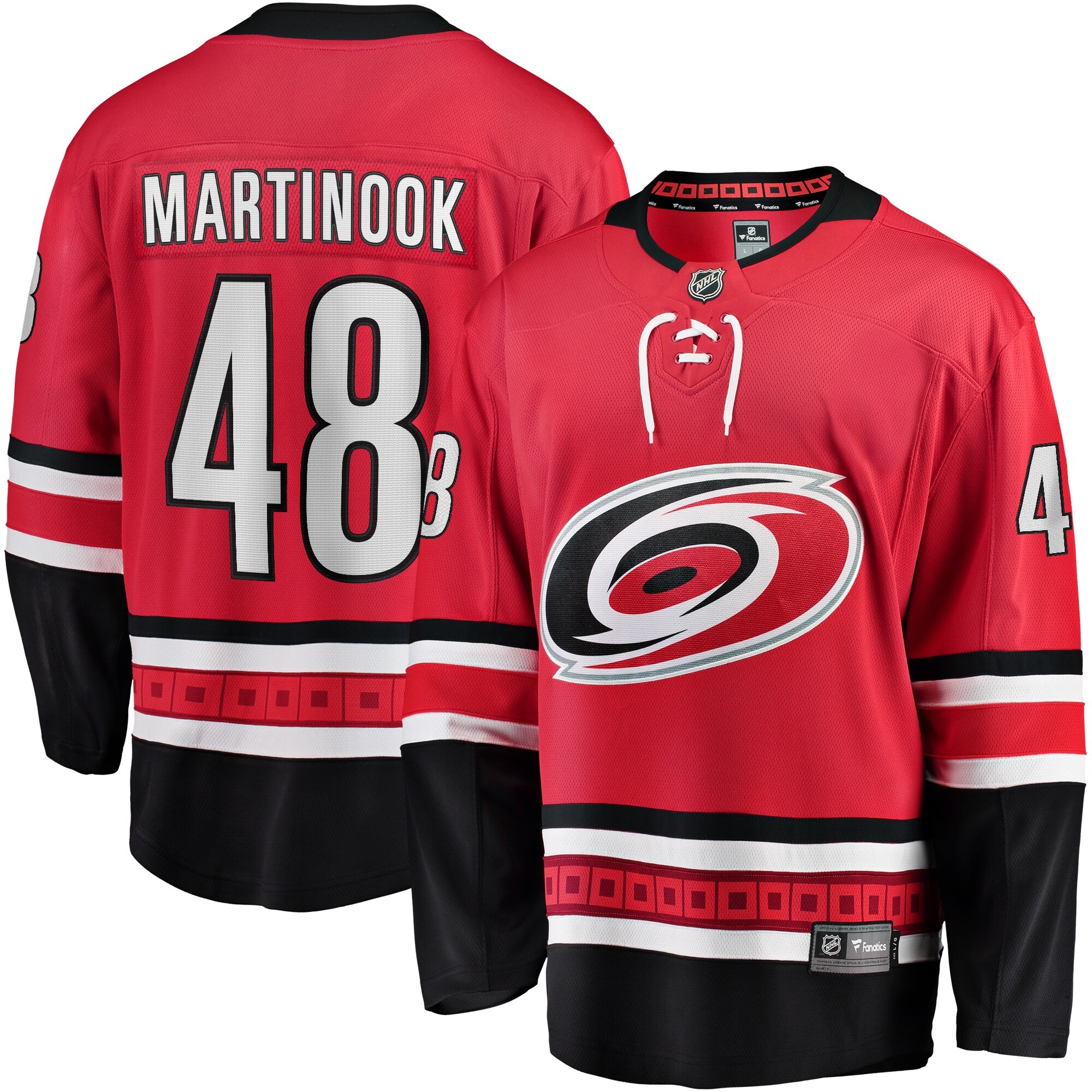 Jordan Martinook Carolina Hurricanes Fanatics Alternate Breakaway   Jersey – Red