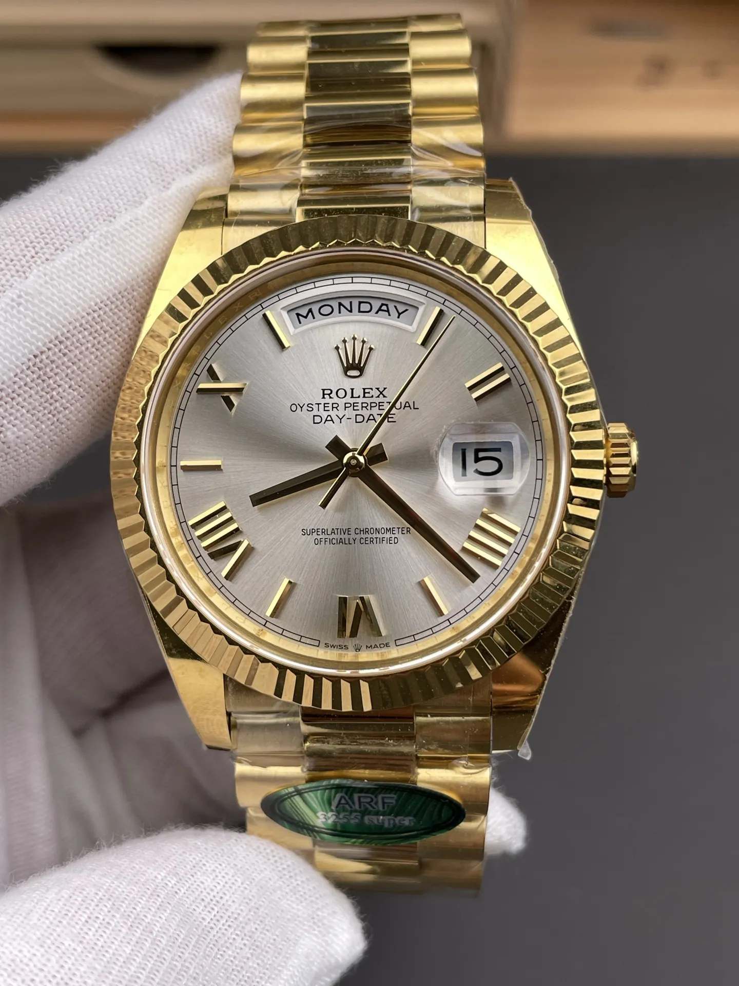 Rolex Day-Date Silver 40mm