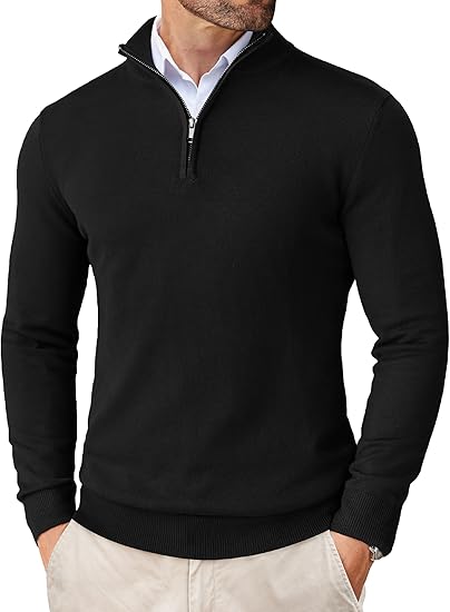 NEW🔥 Men's Casual Slim Fit Pullover Sweater Knitted Thermal Sweatshirt