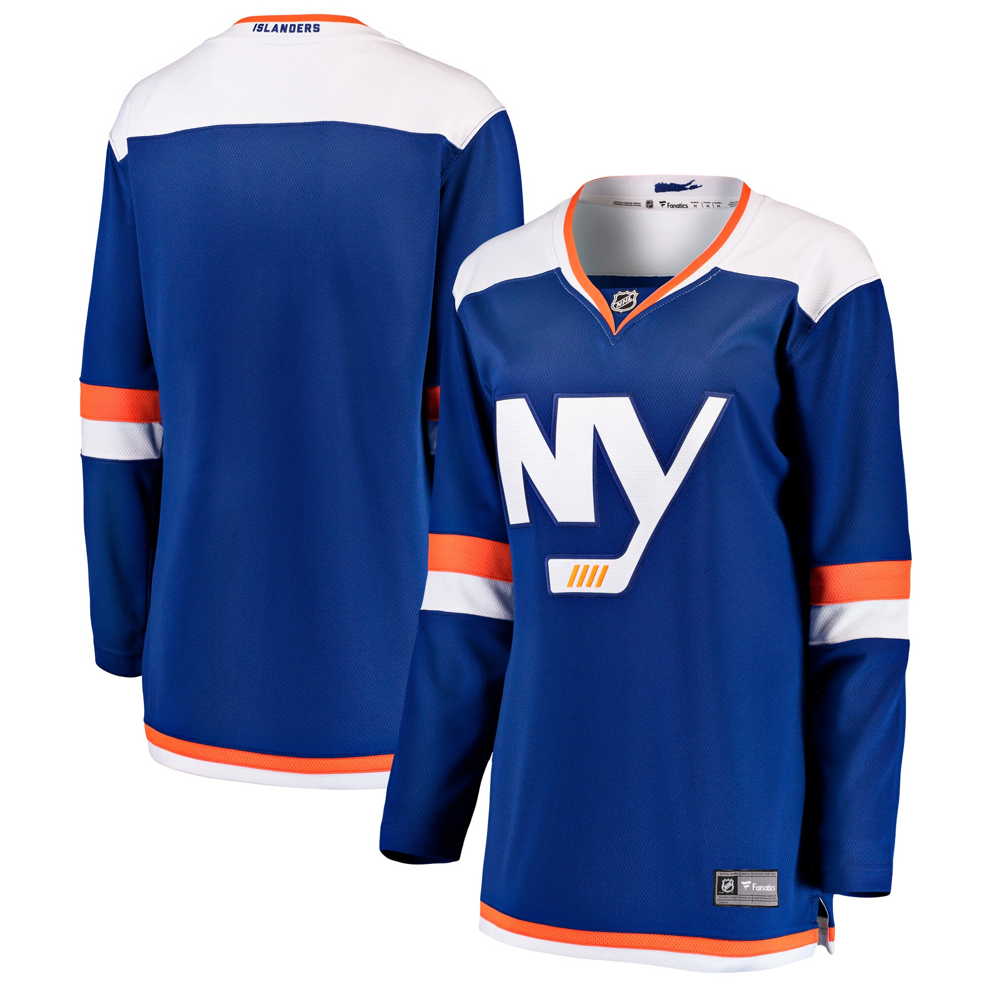 New York Islanders Fanatics Women’s Alternate Breakaway Blank Jersey – Blue