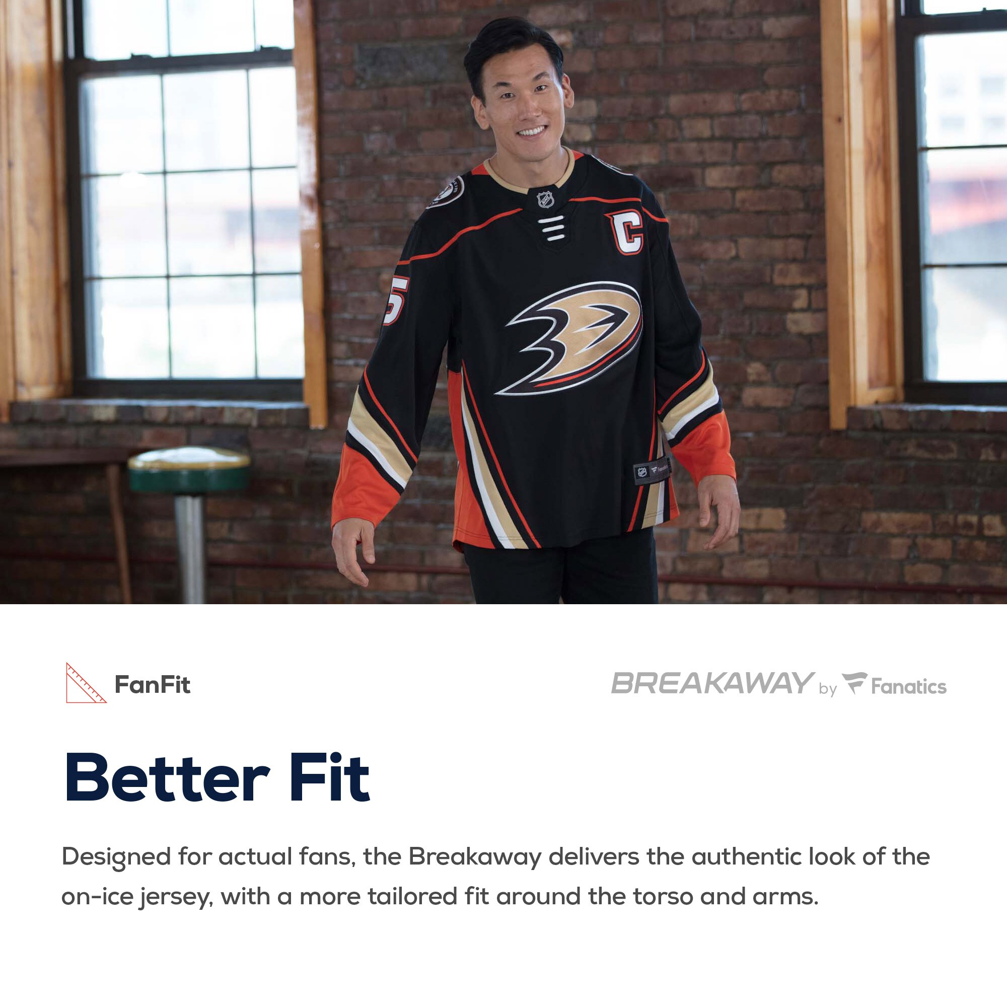 Anaheim Ducks Fanatics Breakaway Away Jersey – White