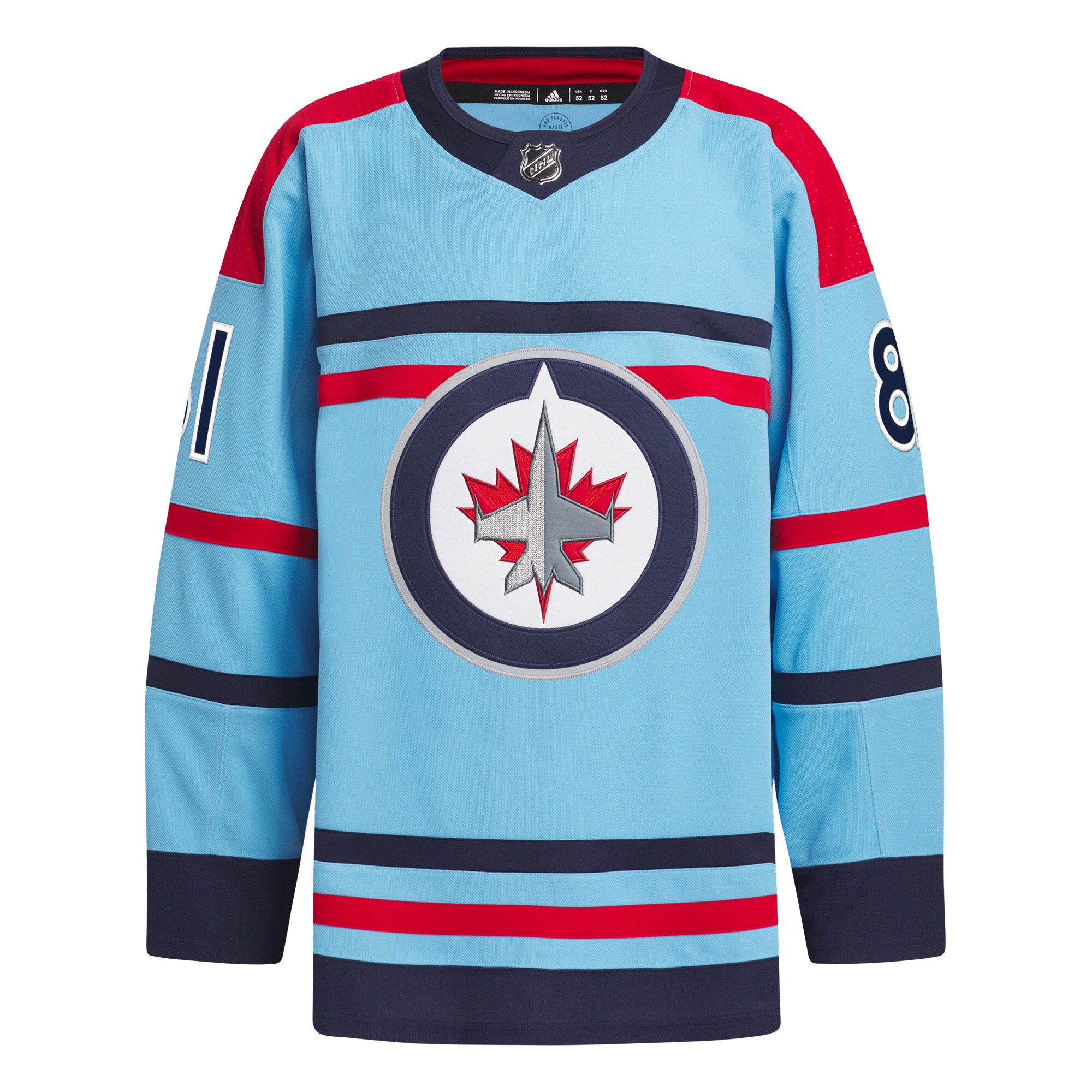 Kyle Connor Winnipeg Jets  Anniversary Primegreen    Jersey – Light Blue