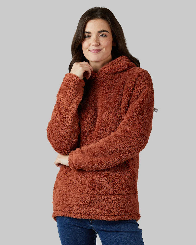WOMEN'S SOFT SHERPA PULLOVER HOODIE
