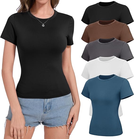 5 Pack T Shirts for Women