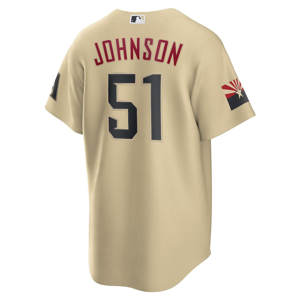 Men's Arizona Diamondbacks Randy Johnson City Connect Replica Jersey - Sand