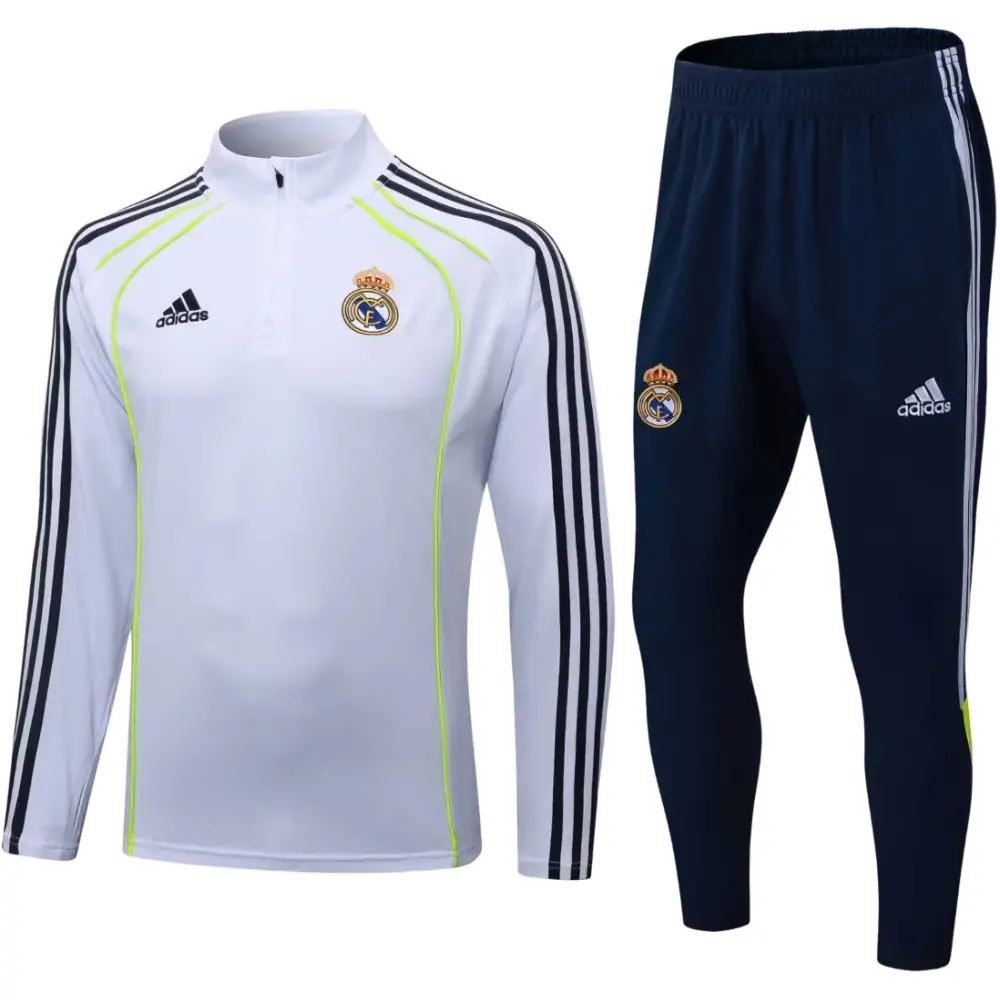 2025-26 Real Madrid White Retro Kids Training Shirt