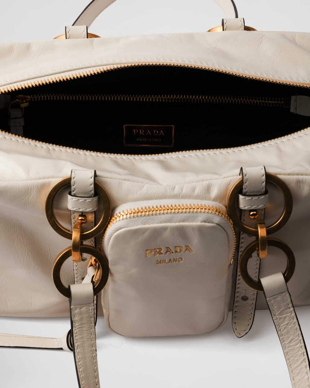 Dangle Medium Leather Top-Handle Bag