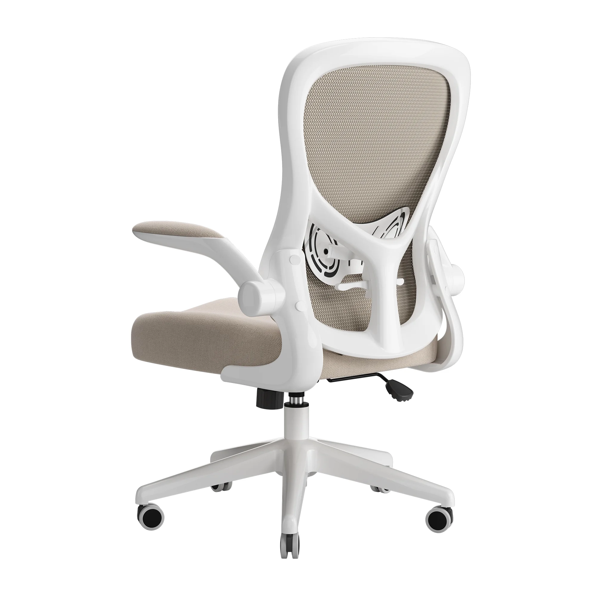 Hbada Office Chair, Ergonomic Desk Chair, Computer Mesh Chair with Lumbar Support and Flip-up Arms, Gray