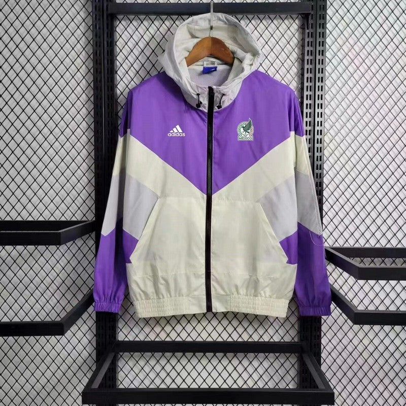 2023/2024 Mexico Windbreaker Purple And White Jersey