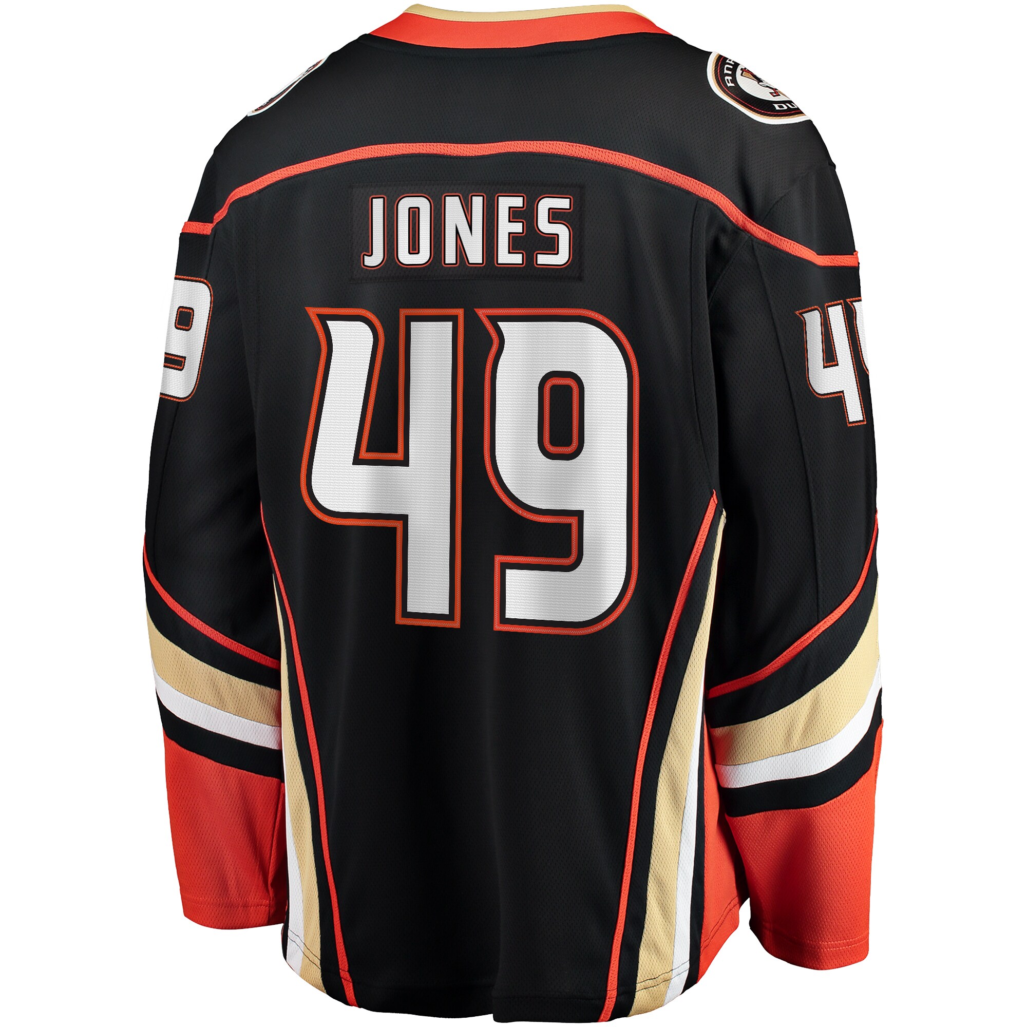 Max Jones Anaheim Ducks Fanatics Home Breakaway Jersey – Black