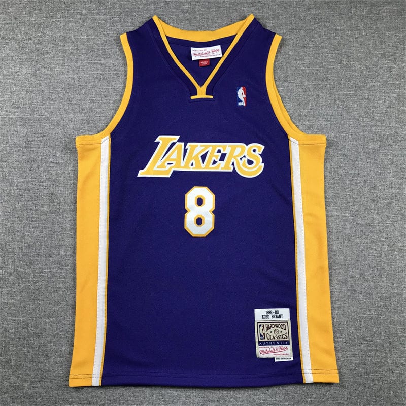 KID Lakers #8 purple V-neck