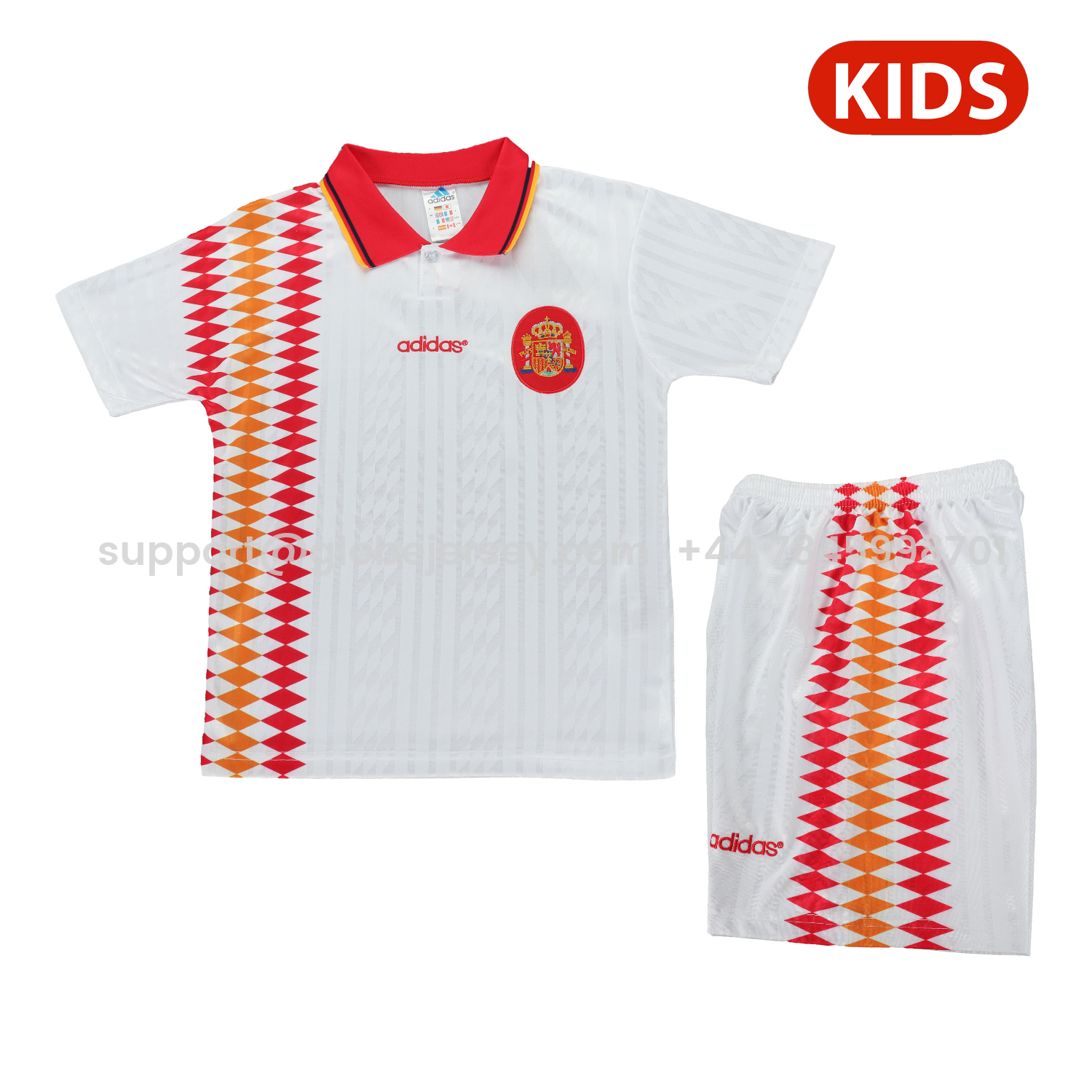 Retro Spain 1994 Away Kids Kit