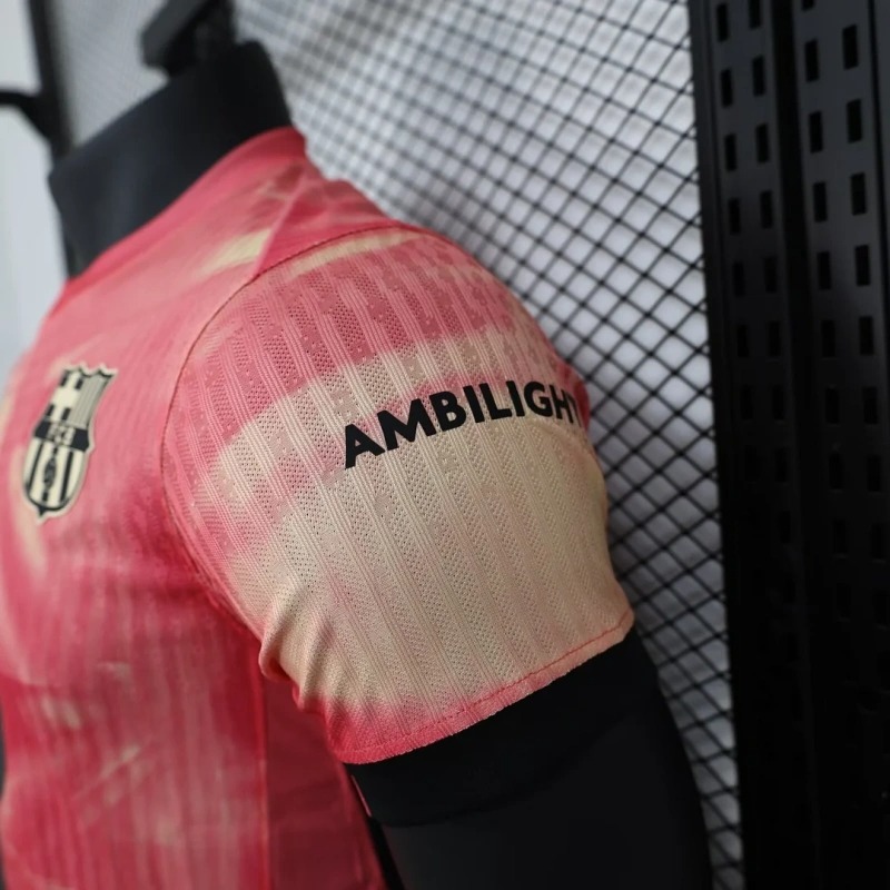 2024/2025 Player Version Barcelona Special Edition Pink Football Shirt 1:1 Thai Quality