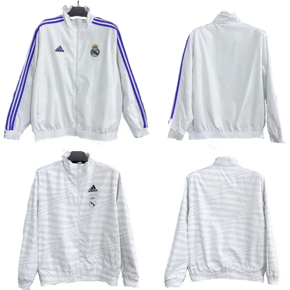 Real Madrid reversible retro home windbreaker