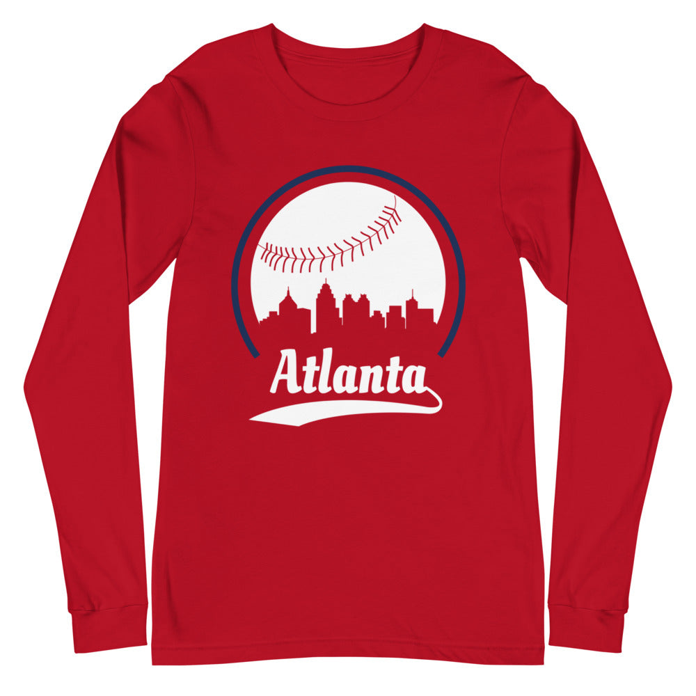 Atlanta Braves Long Sleeve Tee Shirt Unisex Cotton