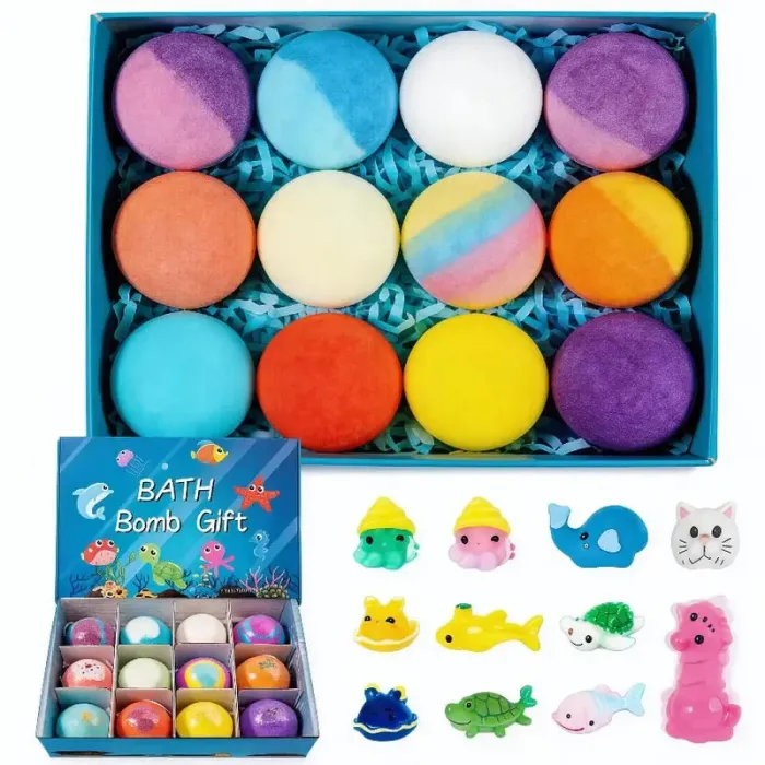 🔥 LAST DAY 55% OFF - 🛁 ✨ Natural Bath Bombs for Kids with Mega Bubbles & Surprise Inside 🦄 Same as in the video