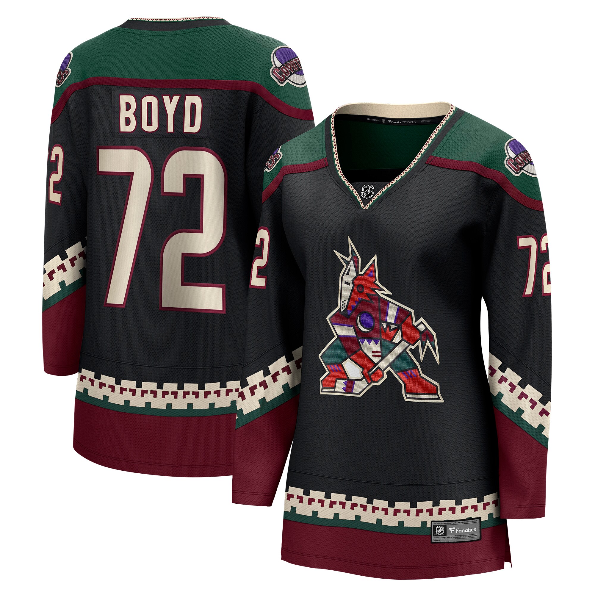 Travis Boyd Arizona Coyotes Fanatics Women’s Home Breakaway  Jersey – Black