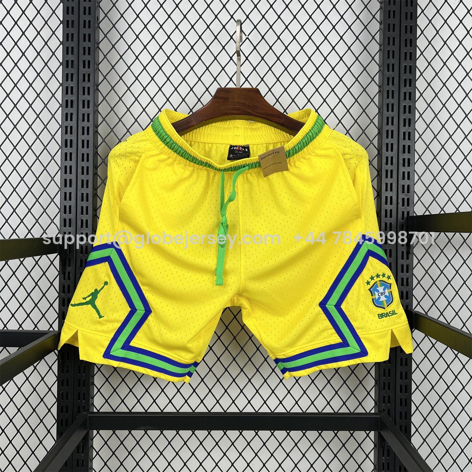 Brazil 2026 Yellow Casual Shorts - Fans Version