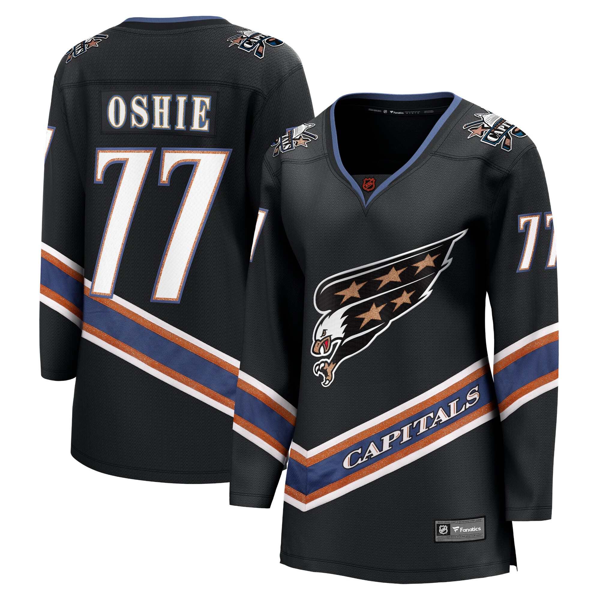 TJ Oshie Washington Capitals Fanatics Women’s Special Edition 2.0 Breakaway   Jersey – Black