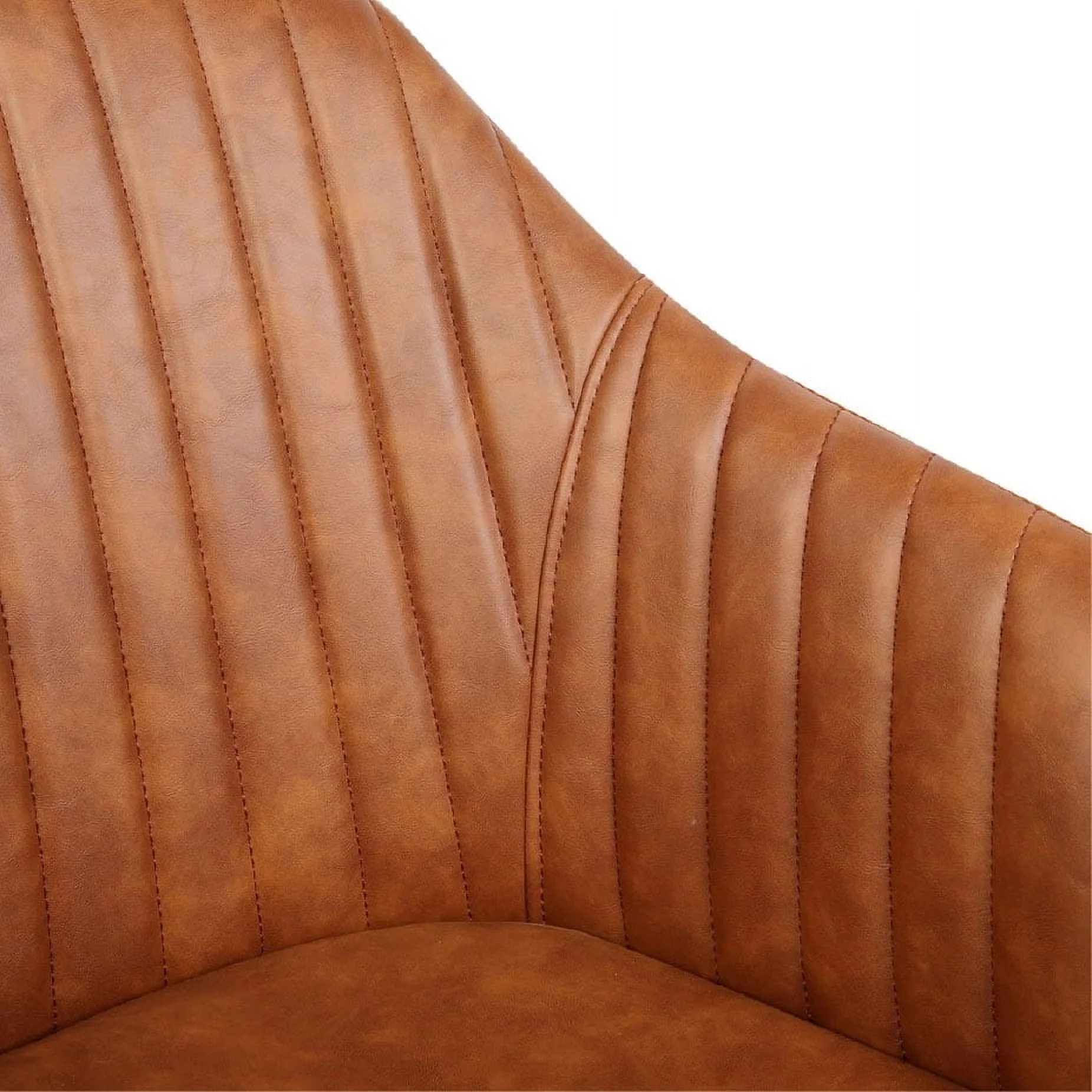 Porthos Home Madison Office Desk Chair, Tufted PU Leather Upholstery