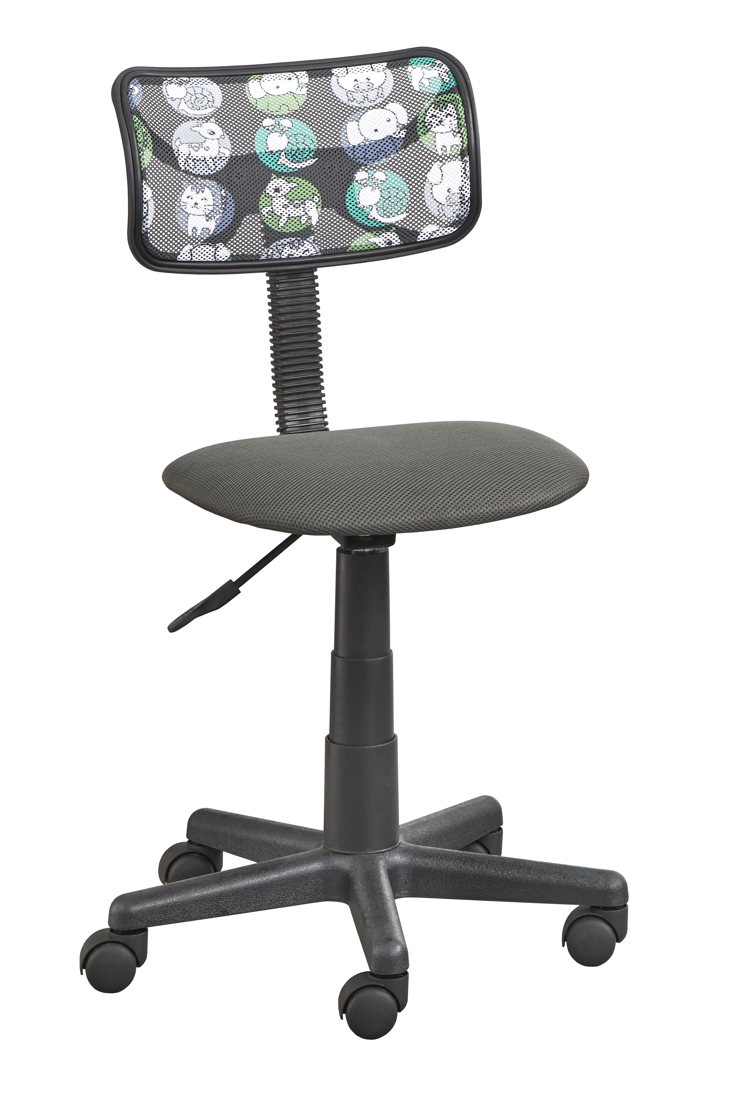 TMS Focus Kids Metal Frame Desk and Swivel Task Chair Set, Orange/White