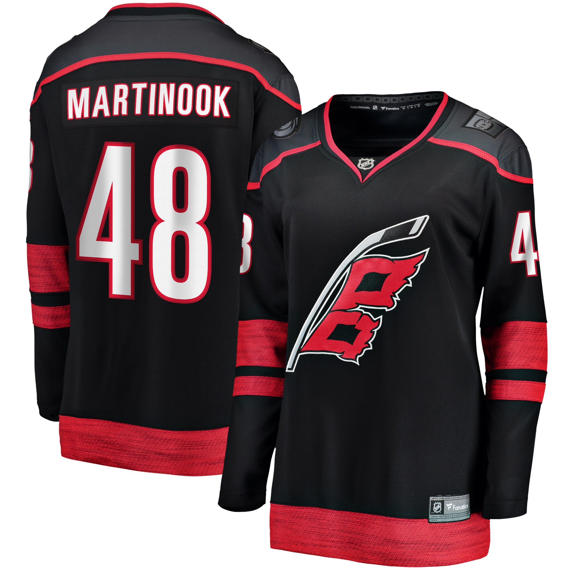 Jordan Martinook Carolina Hurricanes Fanatics Women’s Home Breakaway   Jersey – Black