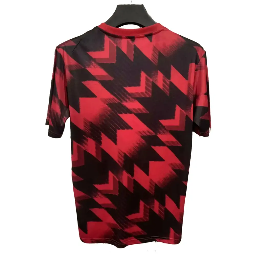 2025-26 Season - Manchester United Training Jersey Red and Black - Jersey - Fan Edition