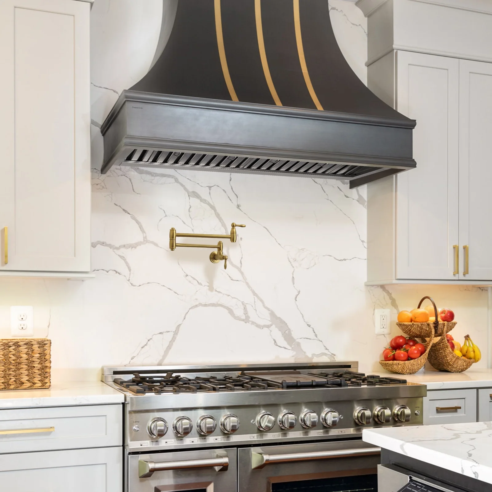 Akicon 48 Inch Range Hood Insert, Stainless Steel 8
