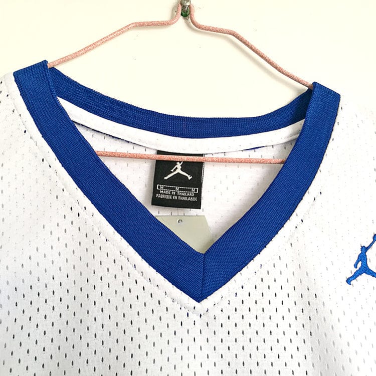 Jordan Laney High School No. 23 White Premium Mesh Jersey