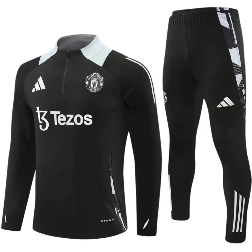 2024-25 New Season Manchester United Black Kids Training Jersey