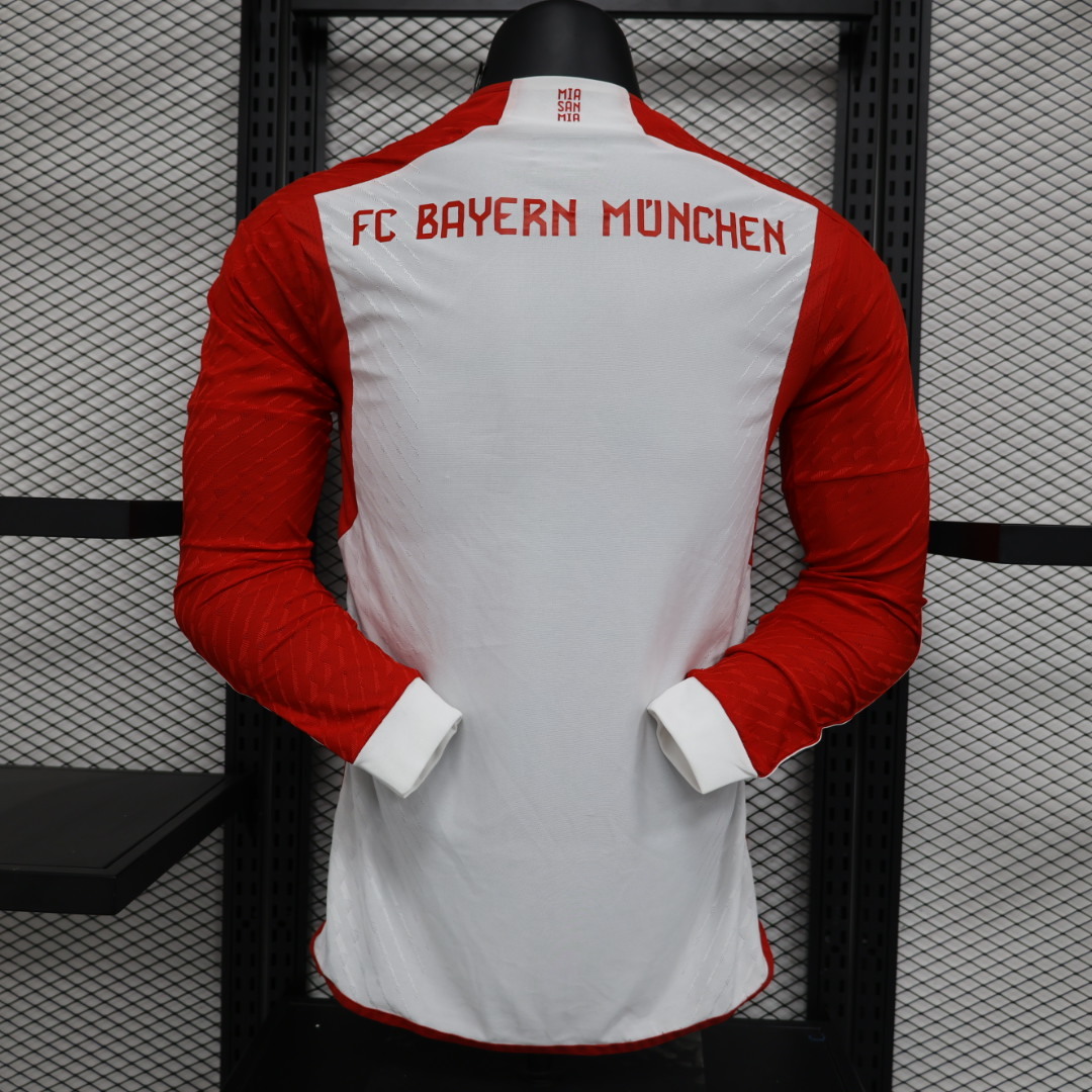 2023/2024 Bayern long-sleeved white player version jersey