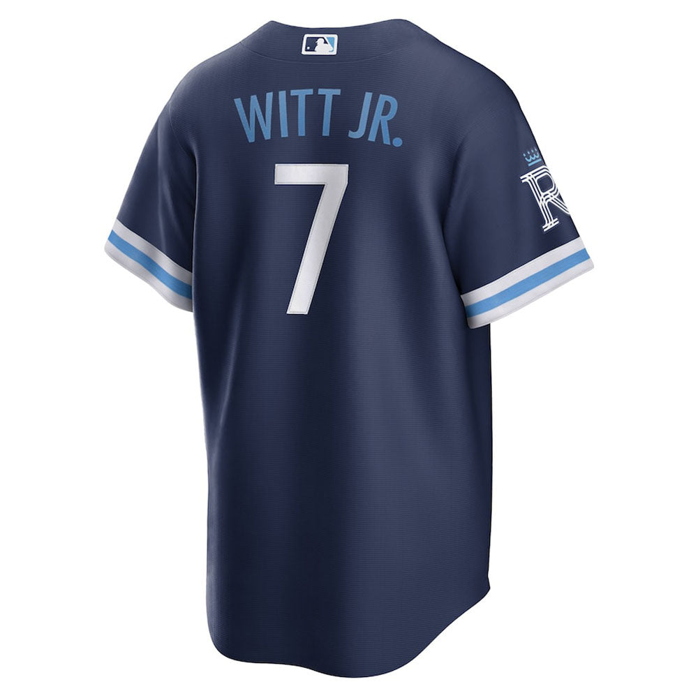 Men's Kansas City Royals Bobby Witt Jr. City Connect Replica Jersey - Navy