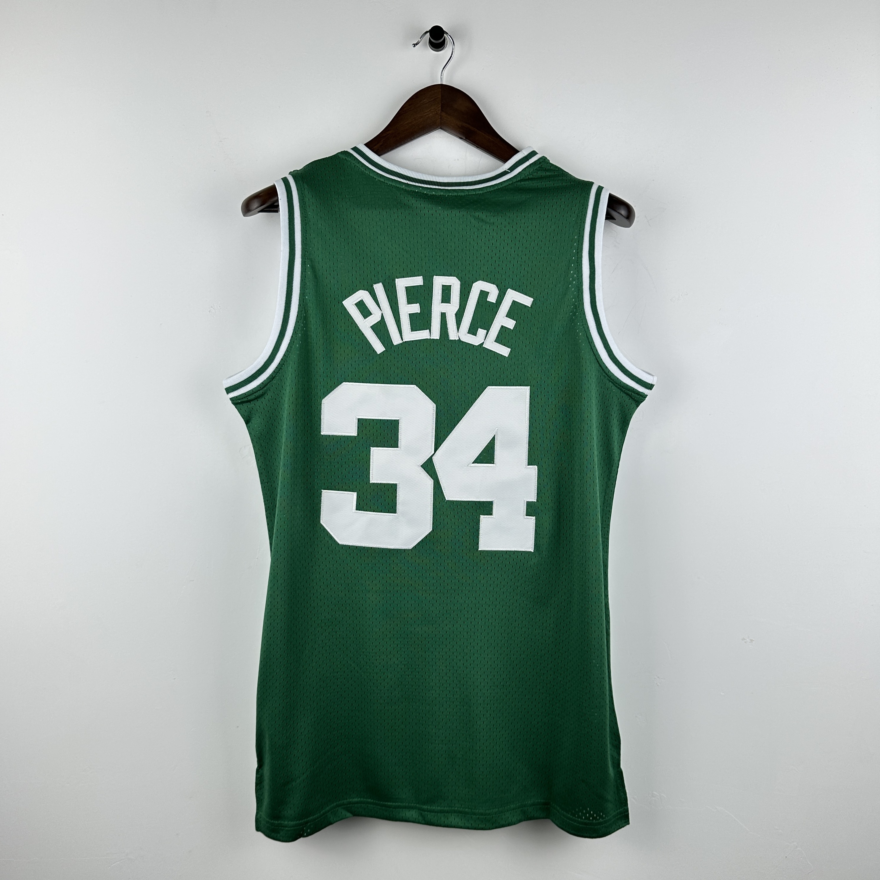 Embroidered MN Retro Jersey Celtics 07/08 Season Green No. 34 Pierce