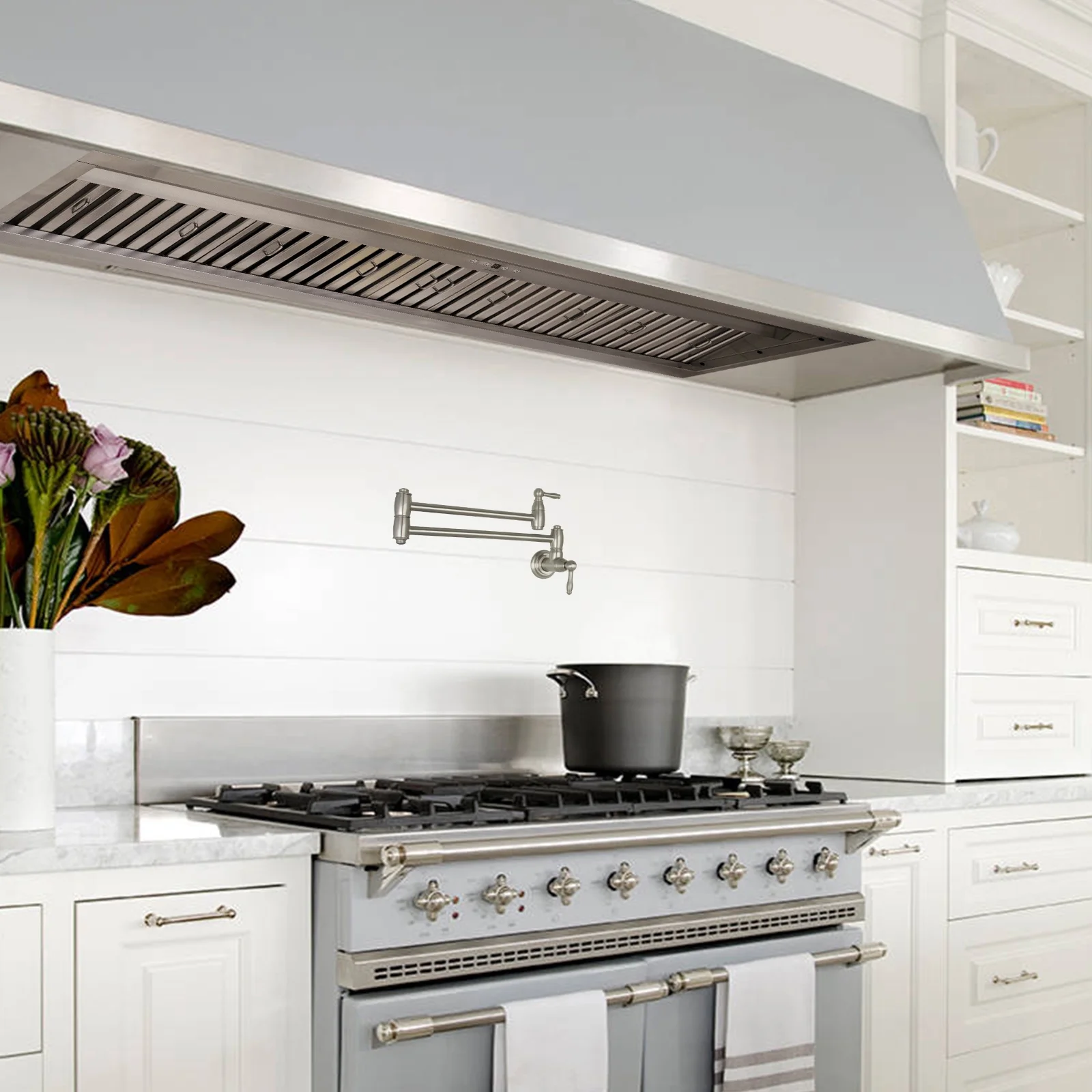 Akicon 48 Inch Range Hood Insert, Stainless Steel 8