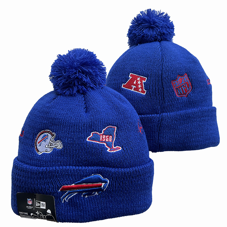 Buffalo Bills Cuffed Knit Hat with Pom