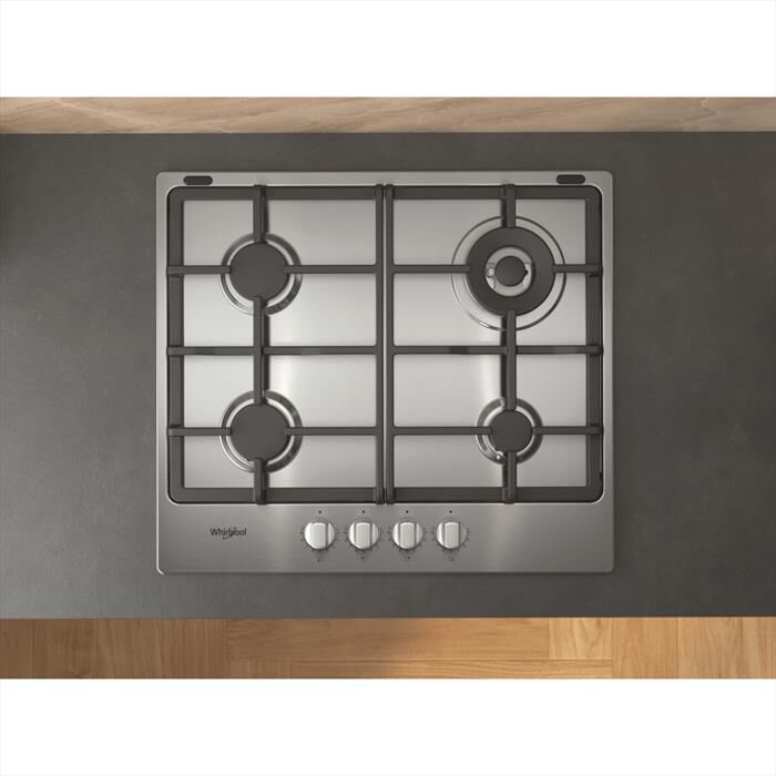 WHIRLPOOL - Piano cottura a gas ELEMENTS TGML 661 IX/R 58 cm-Acciaio inossidabile