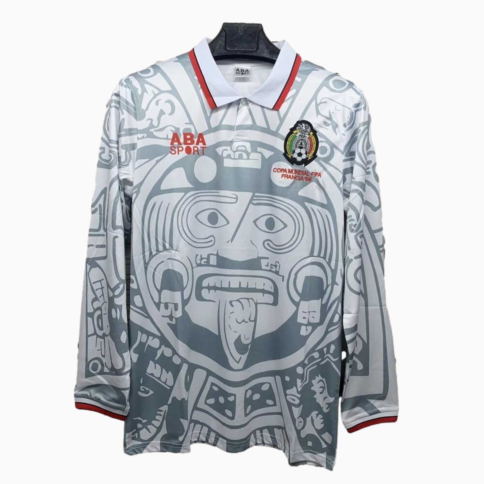 Retro Mexico 1998 Away Long Sleeves Jersey