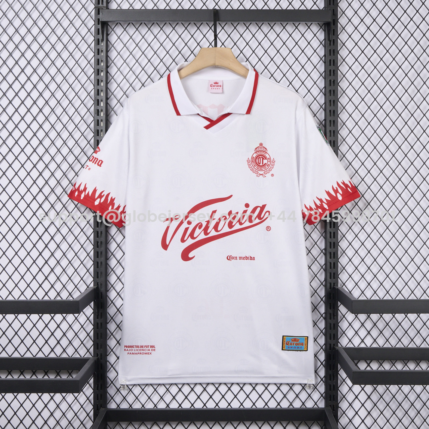 Retro Toluca 1997-98 Away White Jersey