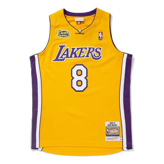 Lakers 8# Kobe Bryant Yellow 00-01 Jersey - 	Yellow