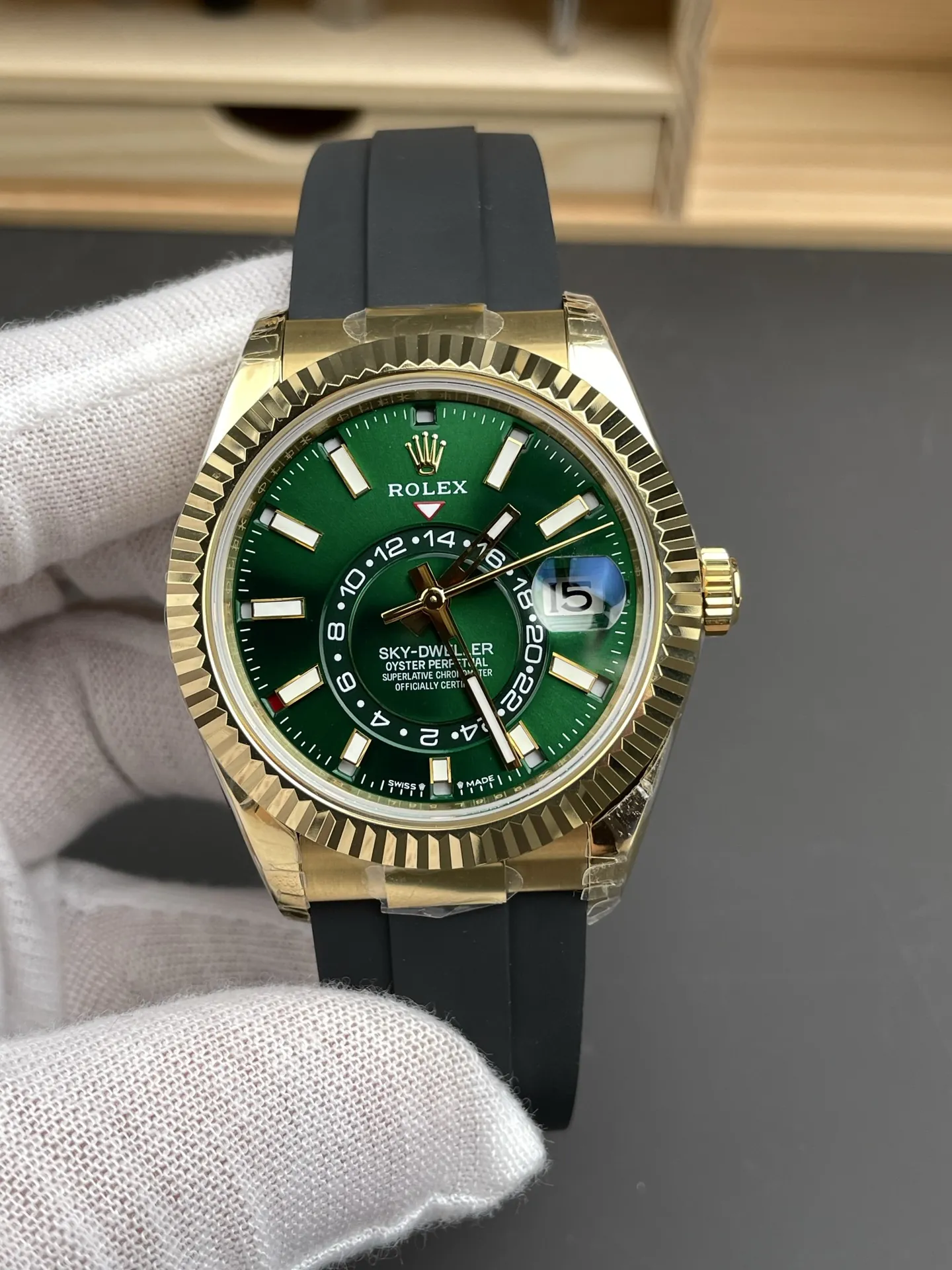 Rolex Sky-Dweller Green Dial 42mm