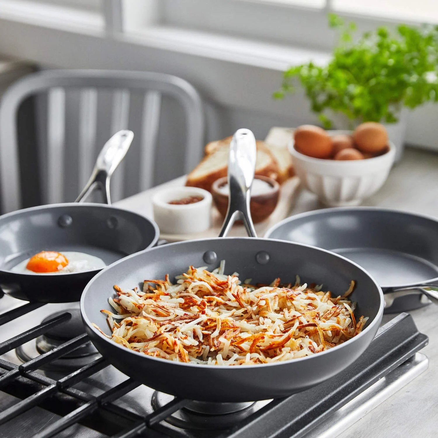 GreenPan 11-Piece Valencia Pro Ceramic Nonstick Cookware Set �C Induction Ready, Dishwasher Safe