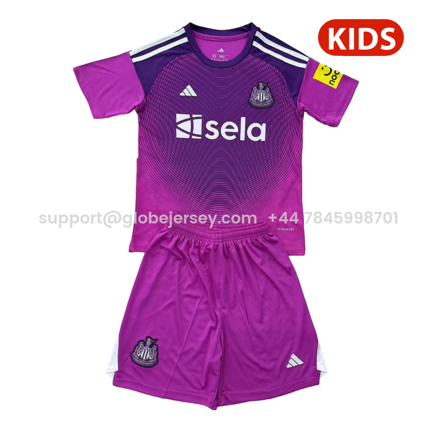 Newcastle United 25-26 Purple Goalkeeper Kids Kit