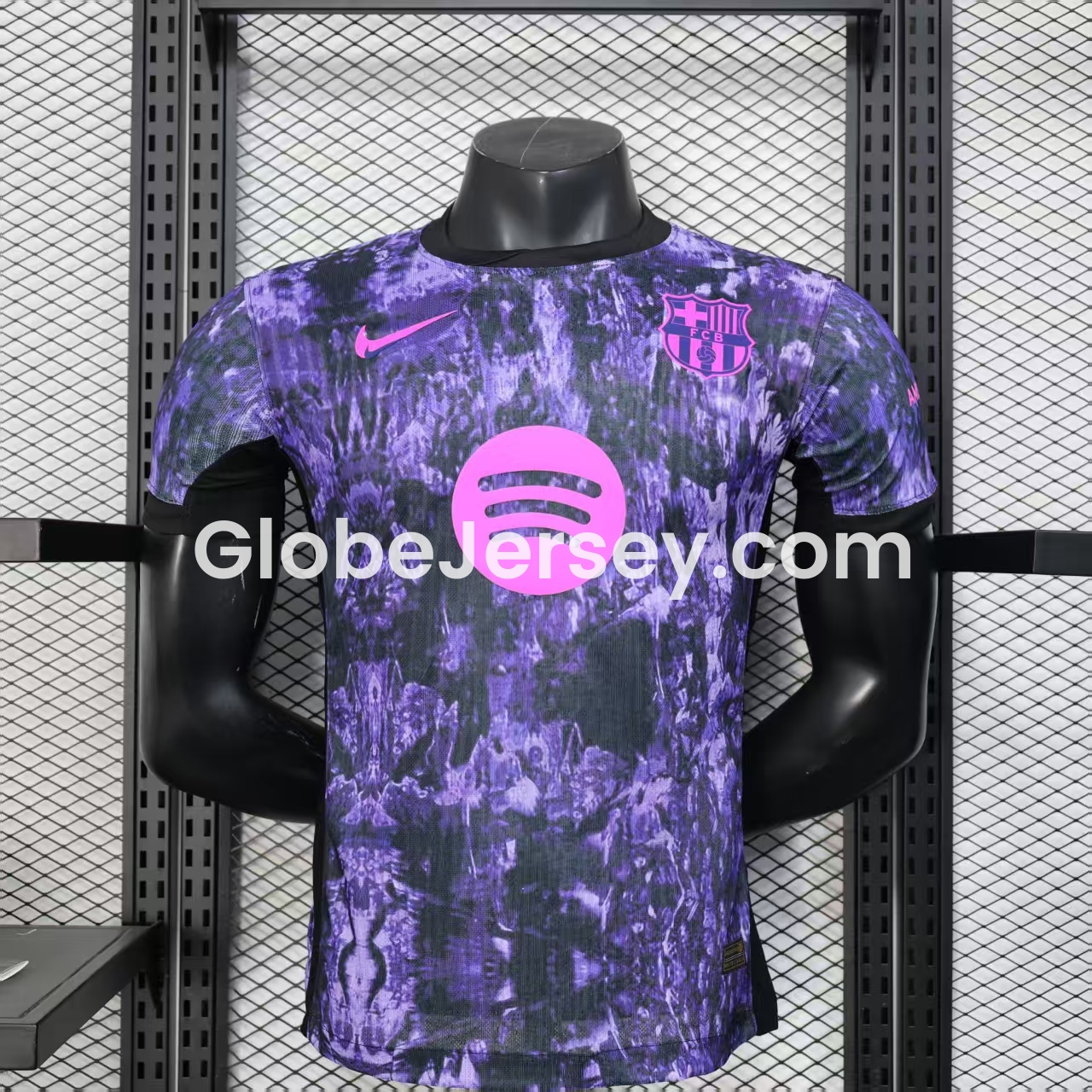 Barcelona 25-26 Purple Rock Pattern Jersey - Player Version