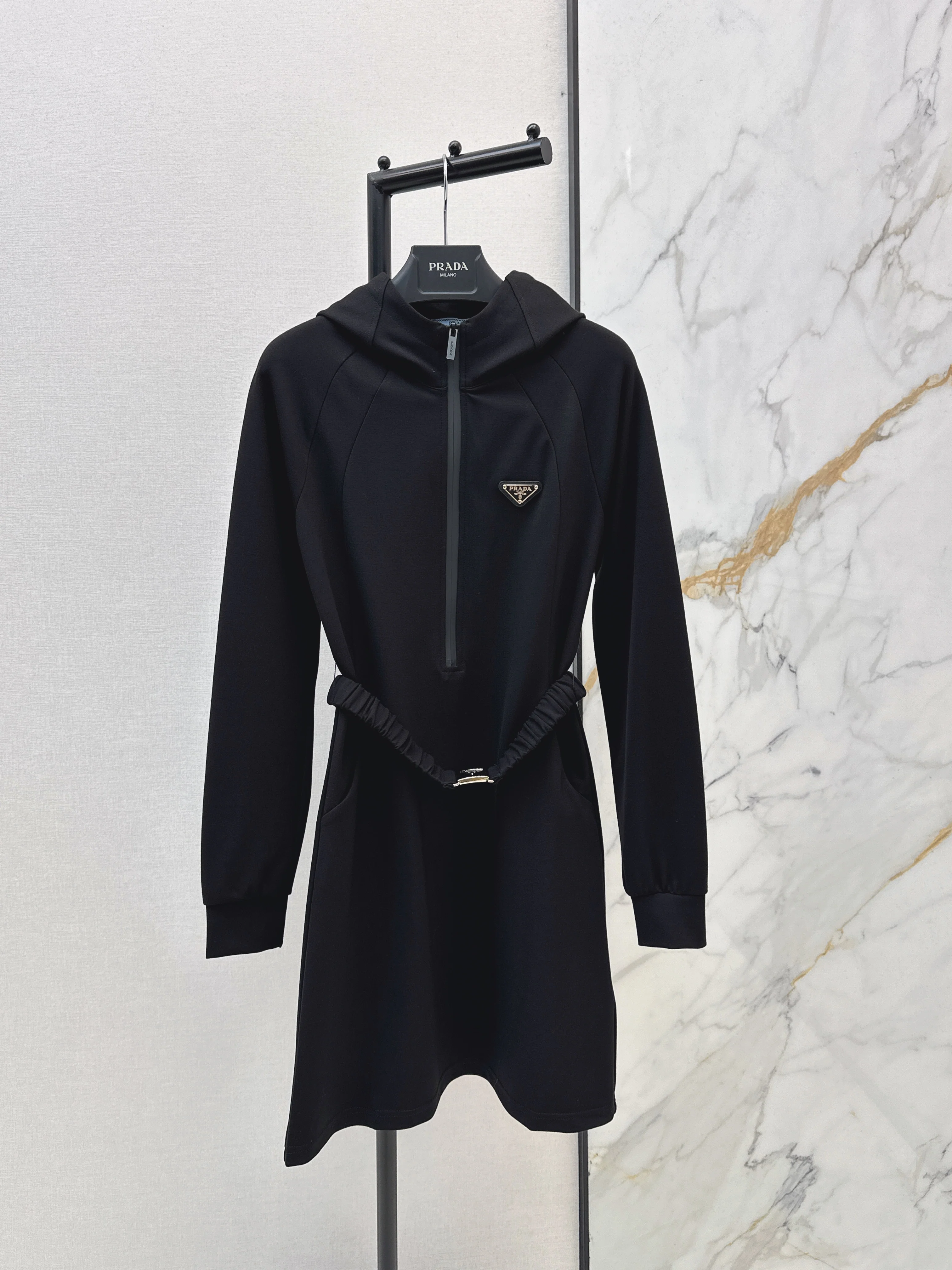 26NEW New Hooded Casual Dress